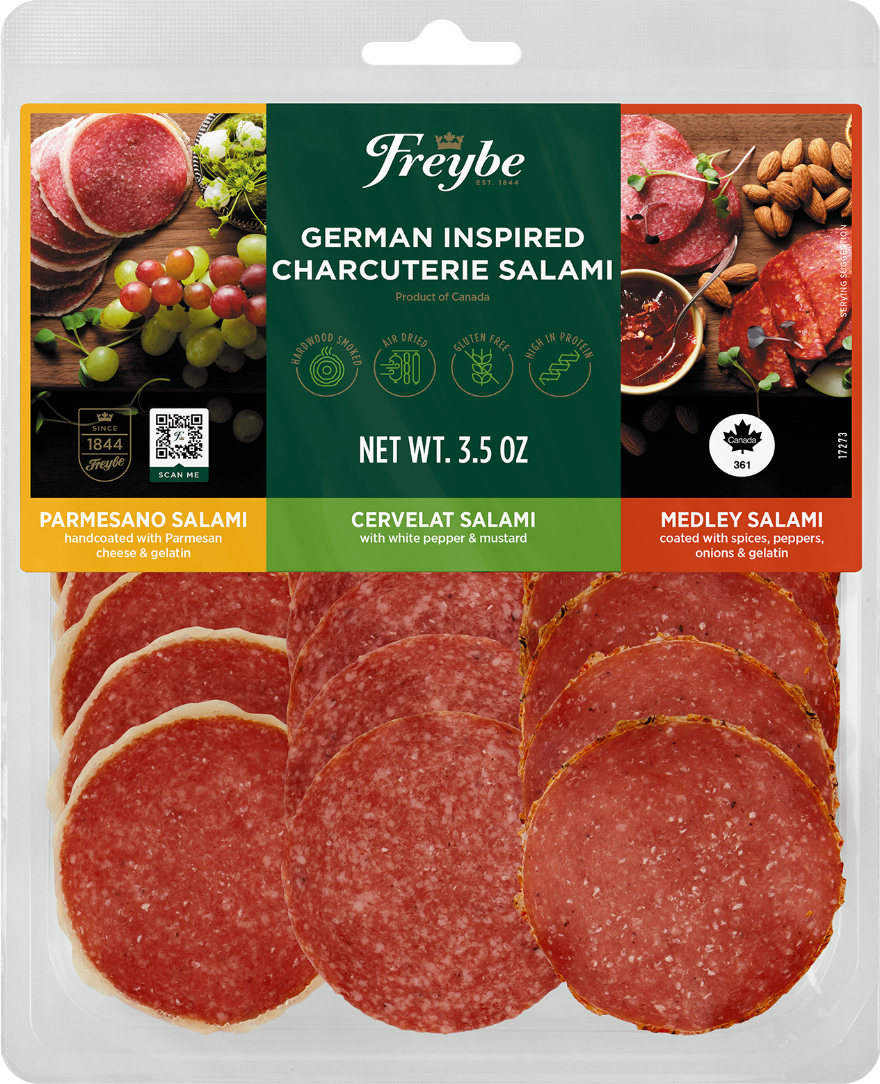 Charcuterie Salami – Parmesano, Cervelat, Medley - Freybe